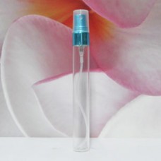 Tube Glass 8 ml Clear with Aluminium Sprayer: TURQUOISE